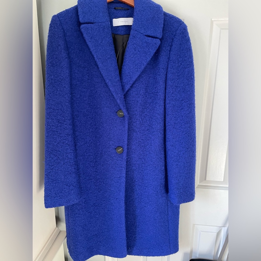 Tahari royal blue coat